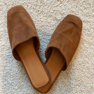 Banana Republic Tan Suede Mules